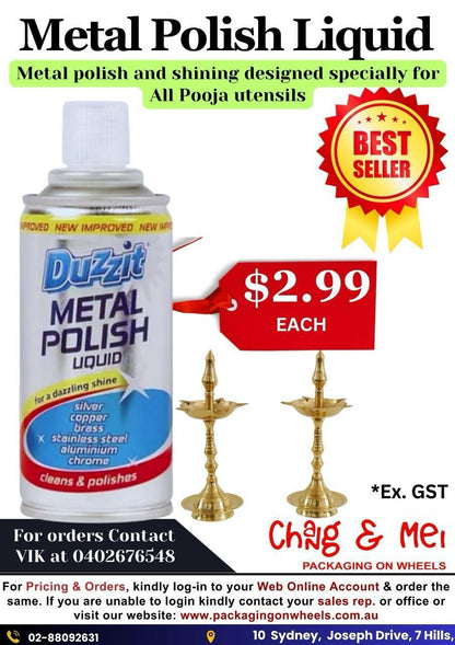 Metal Polish Liquid 120ml  - $2.99 EA / CTN QTY: 12