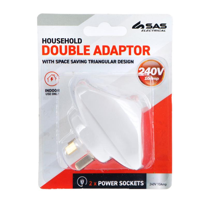 Adaptor Double With Surge Protection (Triangular) - $2.99 EA / CTN QTY: 12