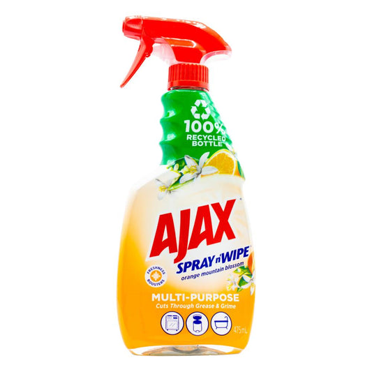 Ajax Spray N Wipe Orange Mountain Blossom 475ml - $2.99 EA / CTN QTY: 8