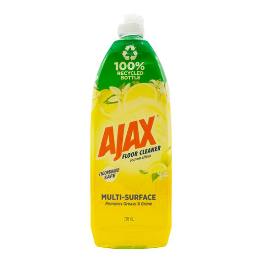 Ajax Floor Cleaner Lemon 750ml - $2.99 EA / CTN QTY: 8