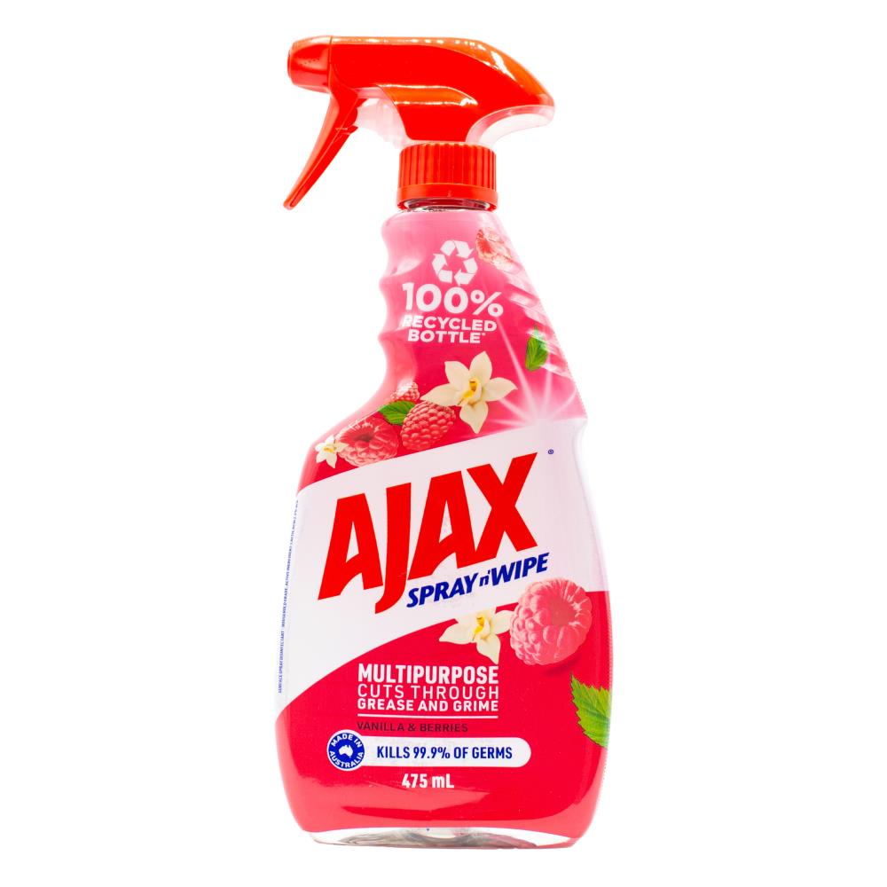 Ajax Spray N Wipe Vanilla & Berries 475ml  - $2.99 EA / CTN QTY: 8
