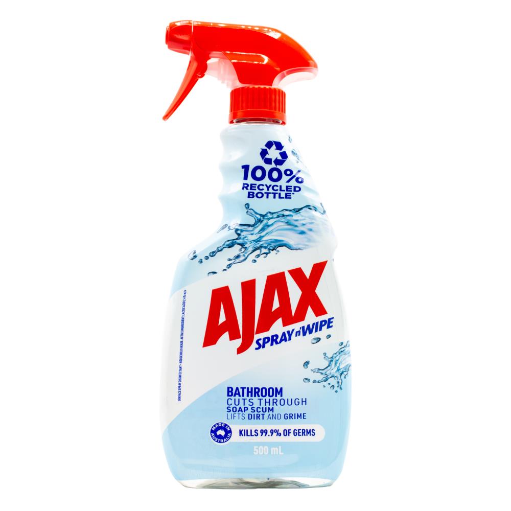 Ajax Spray N Wipe Bathroom 500ml - $2.99 EA / CTN QTY: 8