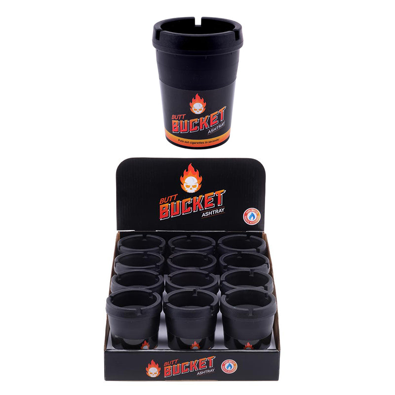 Ashtray Butt Bucket w/ Removable Lid - $0.99 EA / CTN QTY: 12
