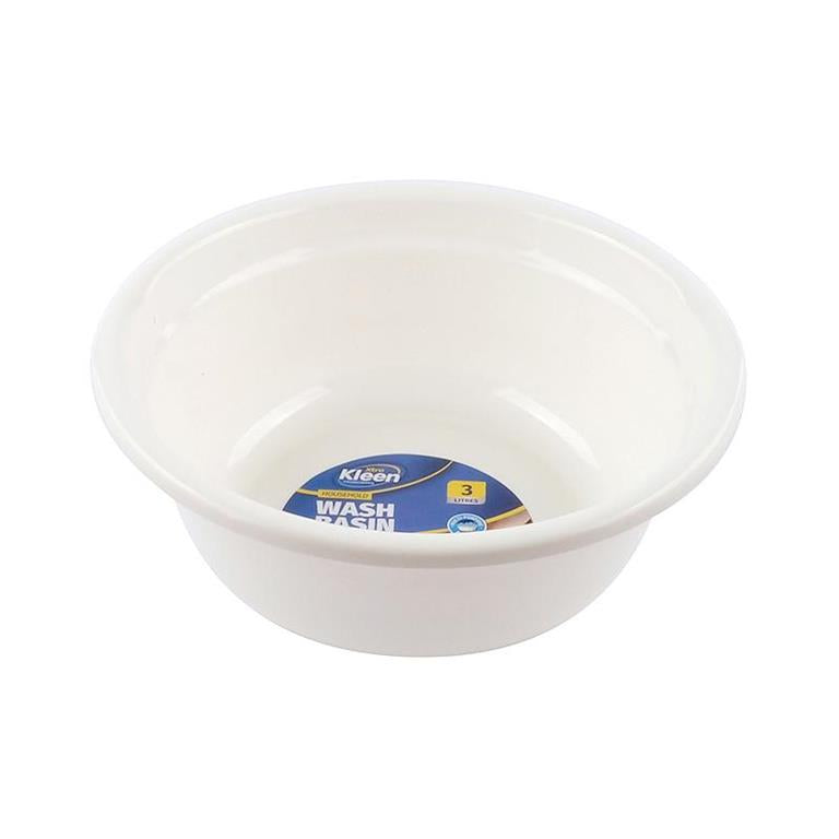 Wash Basin Multipurpose Round - 3L - 26cm x 10cm - $2.35 EA / CTN QTY: 6