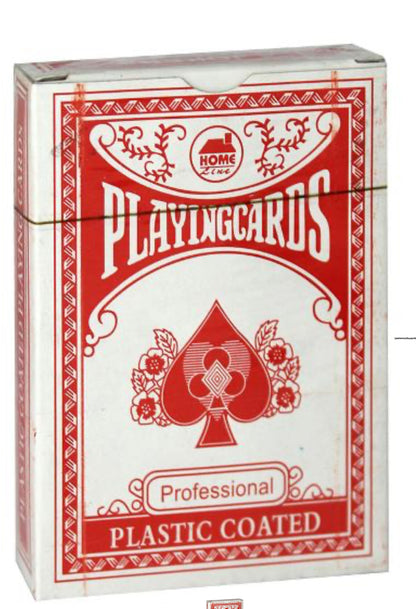 Playing Cards Professional Plastic Coated Red/Blue - $1.35 EA / CTN QTY: 36 - Best Seller