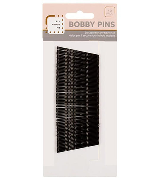 Hair Bobby Pins Black 72PK - $1.40 EA / CTN QTY: 12