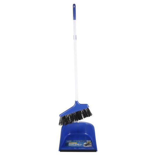 DUSTPAN & BRUSH SET (LONG HANDLE) - $3.50 CTN 12