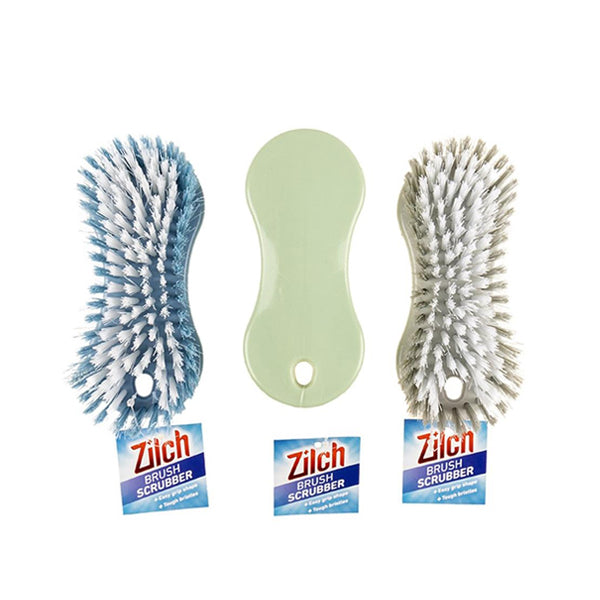 Brush Scrubber 16x7x3cm 3 Asst Design - $1.99 EA / CTN QTY: 6