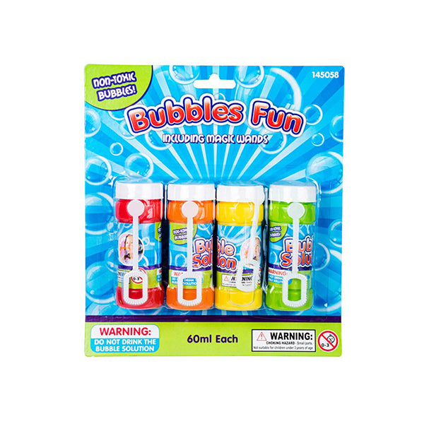 Bubbles 4pk - $1.50 EA / CTN QTY: 12