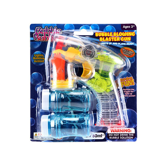 Bubble Gun Battery Operated w/ Lights & Sound - $4.99 EA / CTN QTY: 12