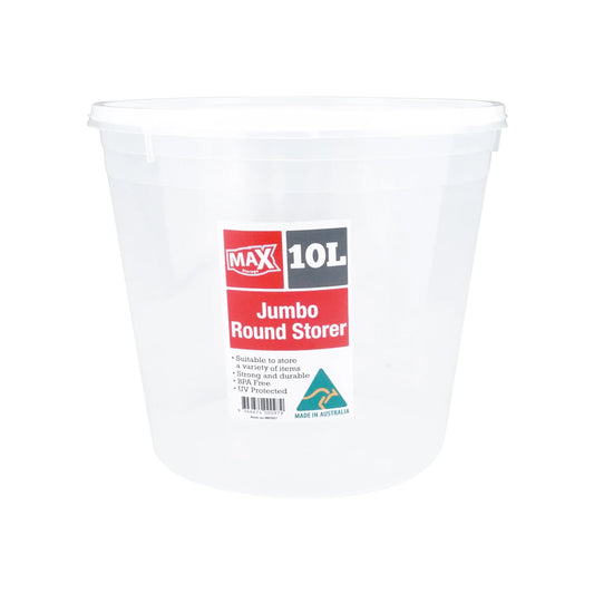 Max Round Container w/ Lid 10L - $4.25 EA / CTN QTY: 12