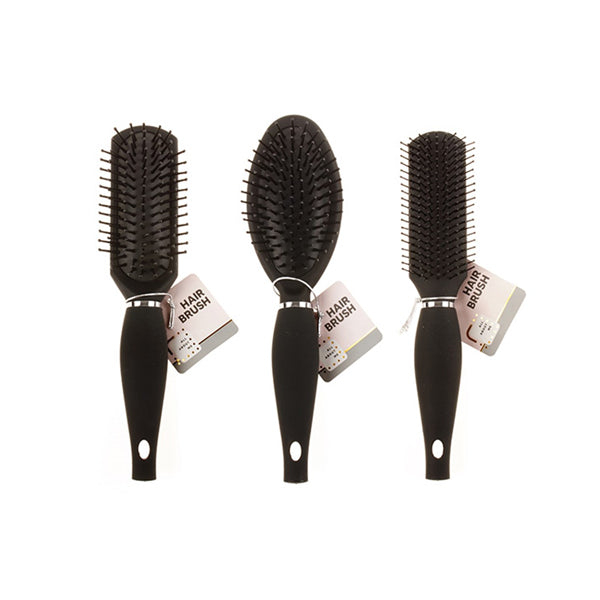 Hair Brush Black 3 Designs - $1.90 EA / CTN QTY: 12