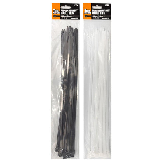 Cable Tie 400x7.6mm 12pk - $1.20 EA / CTN QTY: 12