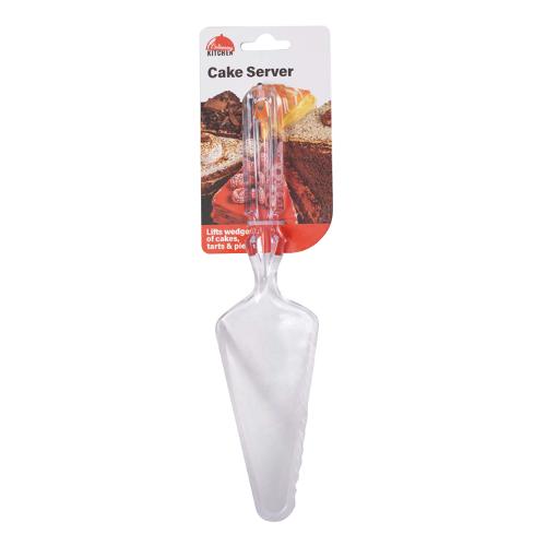 Cake Server Transparent - $1.20 EA / CTN QTY: 12