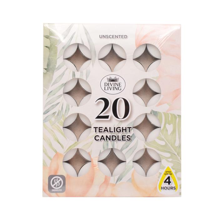 Tealights 4Hr x 20PK  - $1.99 EA / CTN QTY: 36