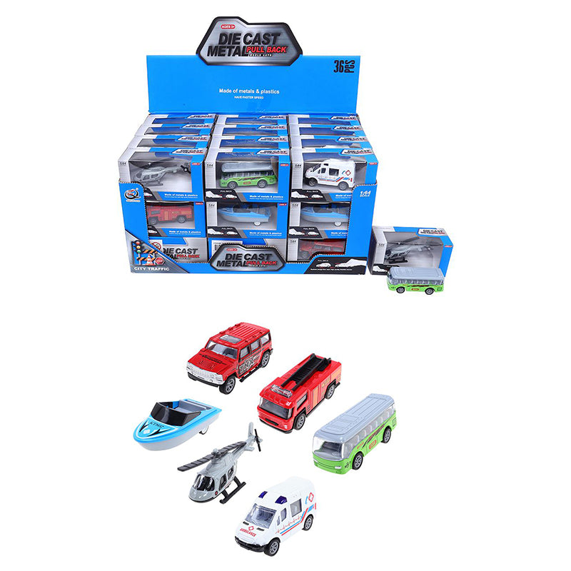 Die Cast Traffic Vehicles - $1.75 EA / CTN QTY: 12