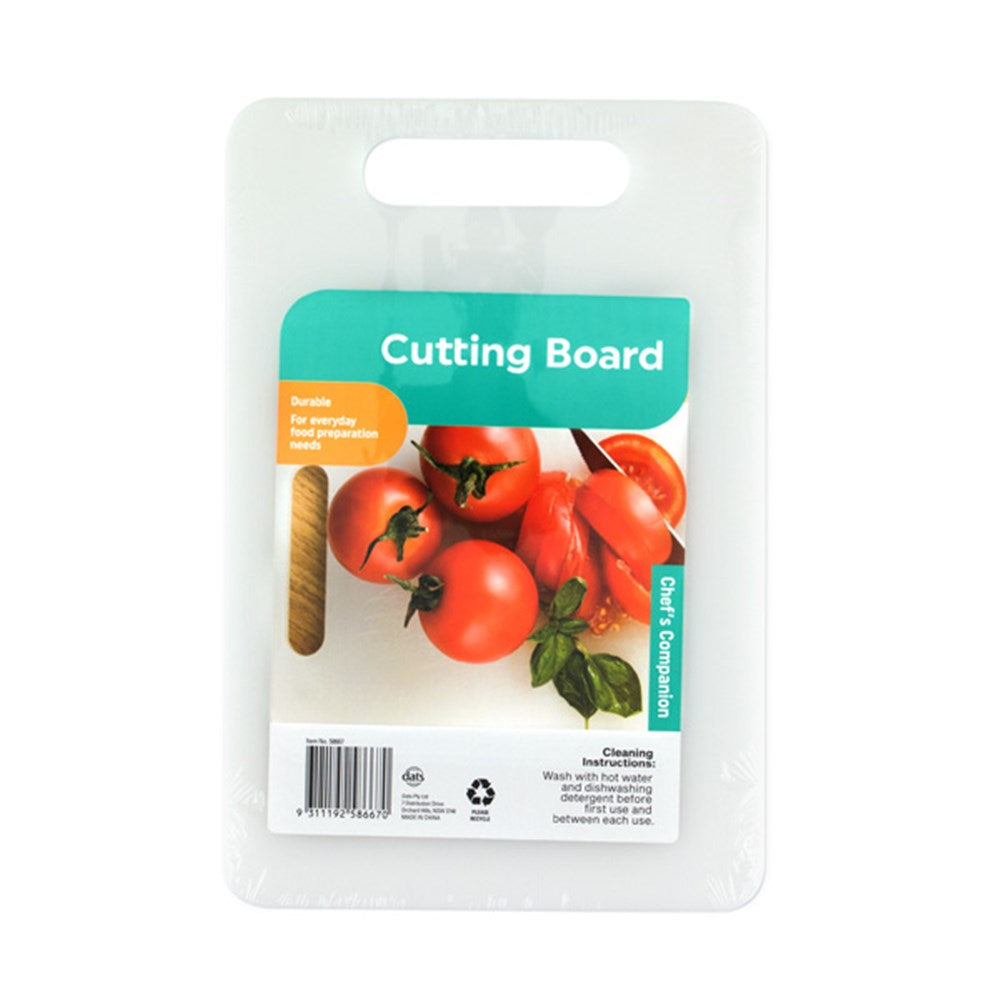 Chopping Board Plastic White Medium - $2.70 EA / CTN QTY: 4