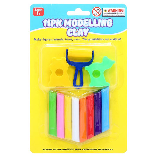 Clay Modelling Play Set 11pcs - $1.50 EA / CTN QTY: 12