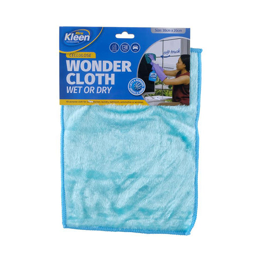 CELLULOSE WONDER CLOTH 20CM X 30CM - BLUE - $1.40 CTN 6