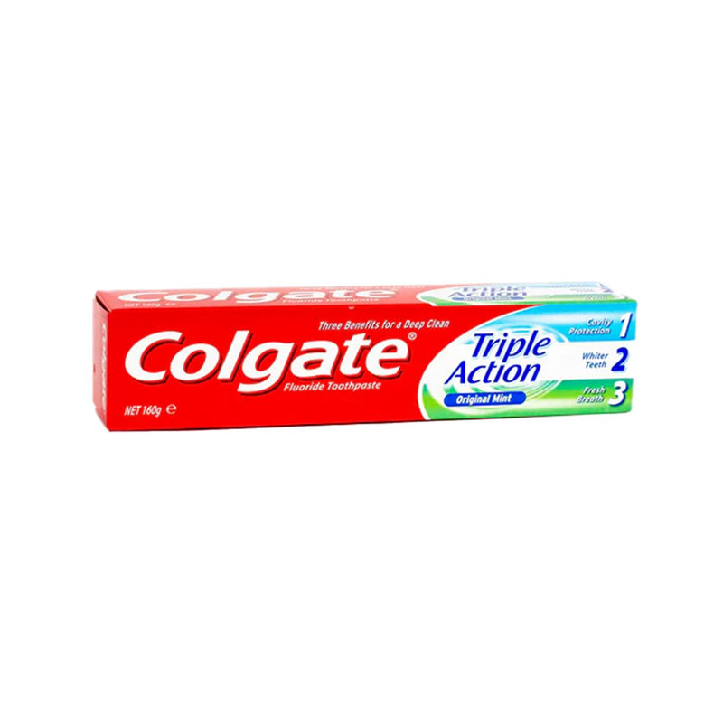 Colgate 160g Toothpaste Triple Action - $2.65 EA / CTN QTY: 12