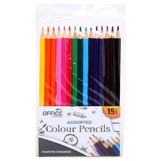 Pencils Colour 15pk - $1.20 EA / CTN QTY: 24