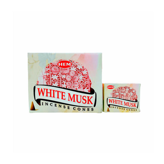 HEM Cone 10PK White Musk - $0.79 EA / CTN QTY: 12