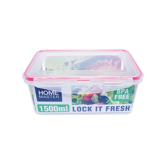 Container Lock It Fresh Food Rectangle 1500ml - $3.49 EA / CTN QTY: 12