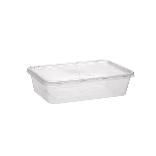 BULK PACK 650ML RECTANGULAR TAKEWAY CONTAINER 50PCS + 50PCS LIDS - $5.90 CTN 10