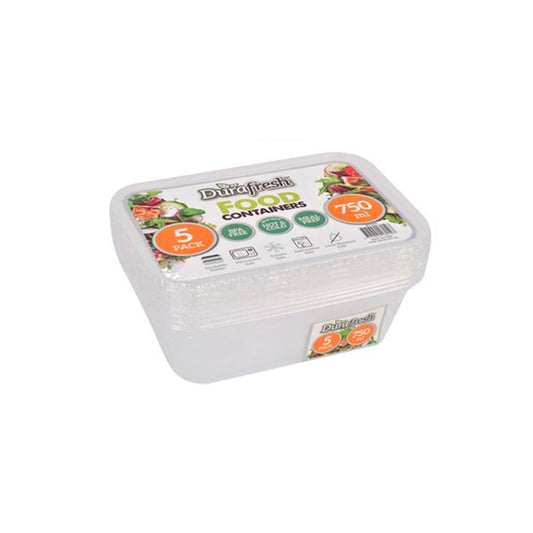 Retail Combo Pack Party Ji 750ml Rect Container (5PCS) - $1.35 EA / CTN QTY: 20