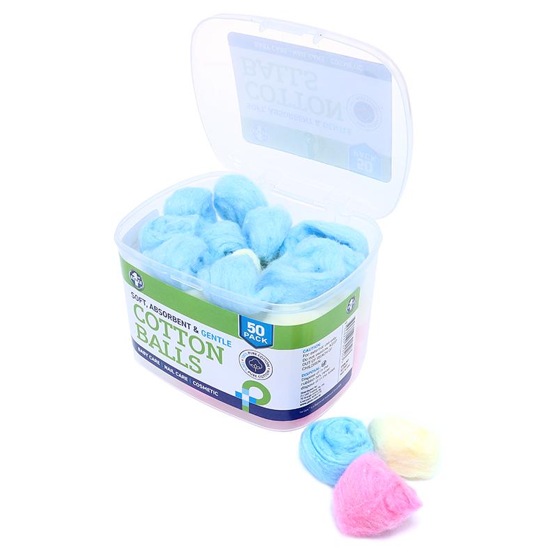 Cotton Balls w/ Storage Case 50PK - $1.99  EA / CTN QTY: 12 - Best Seller
