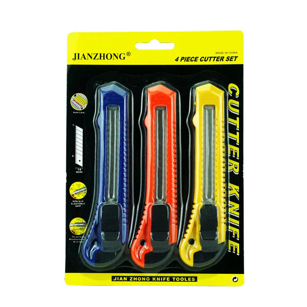 BOX KNIFE SET - 3PCS - $1.25 CTN 6