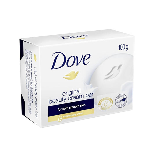 DOVE 100G BEAUTY CREAM SOAP BAR MOISTURING - $1.20 CTN 6