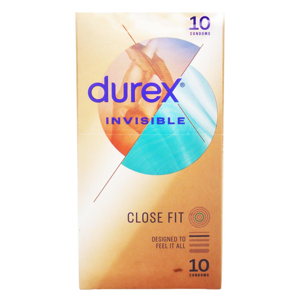 Durex Invisible Condom 10PK - $4.99 EA / CTN QTY: 6