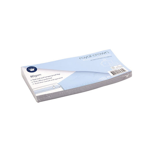 ENVELOPE WHT WALLET P&S 80GSM DL 50PK - $1.99 CTN 6