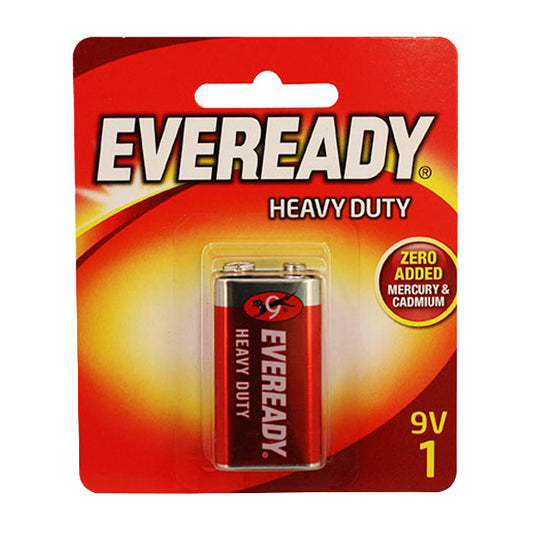 Eveready 9V Heavy Duty Battery - $2.50 EA / CTN QTY: 12