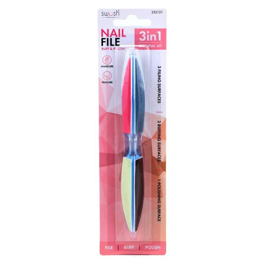 Nail File Buff Shine 3 In 1 - $1.20 EA / CTN QTY: 12