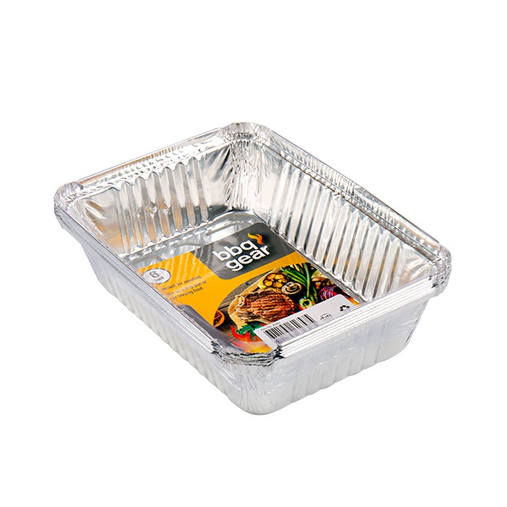 Foil Tray small 15.5x21cm  6PK - $1.85 EA / CTN QTY: 12
