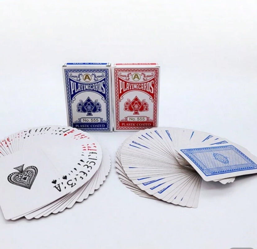 Playing Cards Professional Plastic Coated Red/Blue - $1.35 EA / CTN QTY: 36 - Best Seller