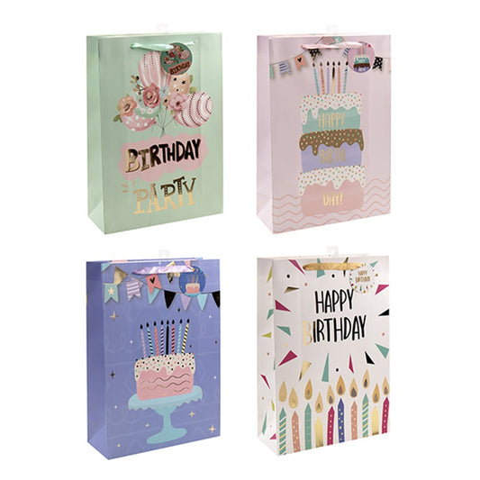 Gift Bag XL ASSTD DESIGN - $1.75 EA / CTN QTY: 12