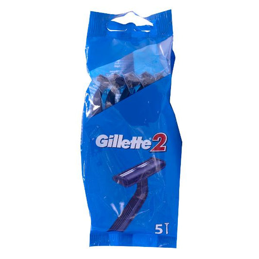 Gillette 2 Twin Blade Razor 5PK - $2.49 EA / CTN QTY: 12