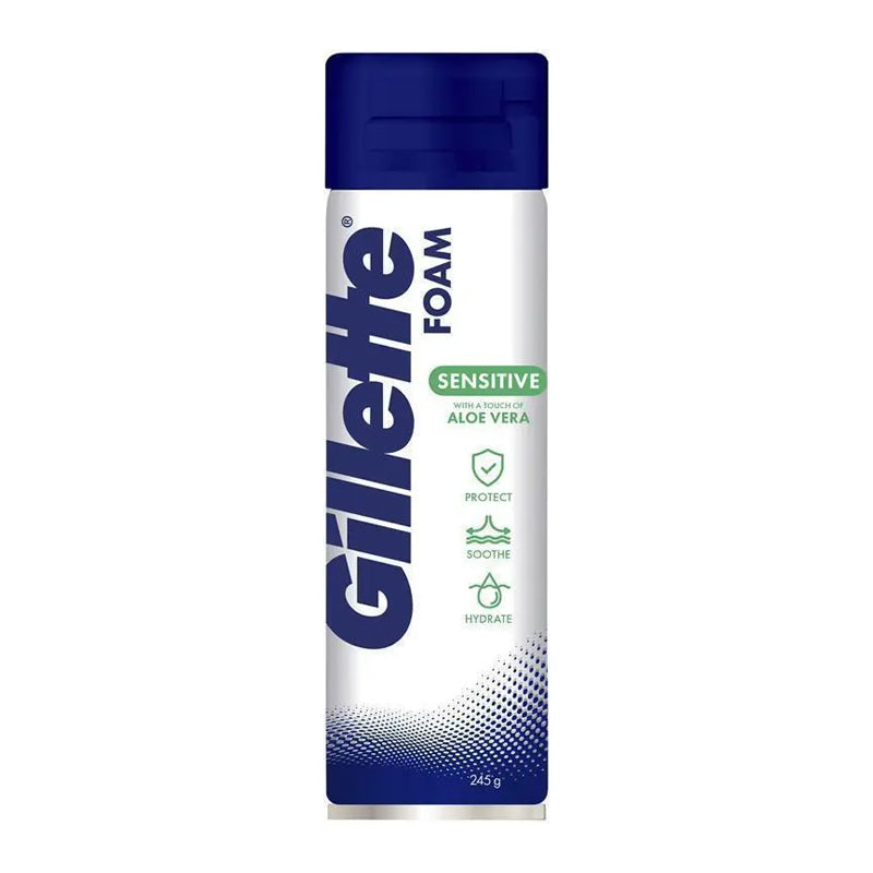 Gillette Shave Foam Sensitive 245g - $4.25 EA / CTN QTY: 12