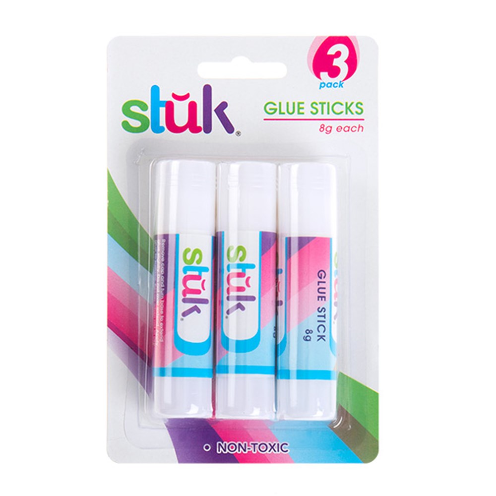 GLUE STICK 8G - 3PK - $1.20 CTN 6