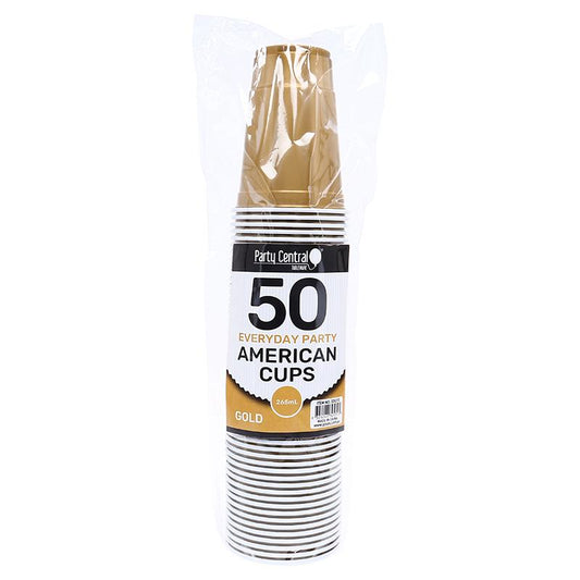 Drinkware American Gold Cup 265mL 50pk - $3.65 EA / CTN QTY: 12