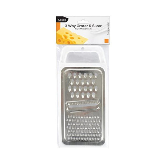 Grater & Slicer 3-Way w/Tray - $2.75 EA / CTN QTY: 12