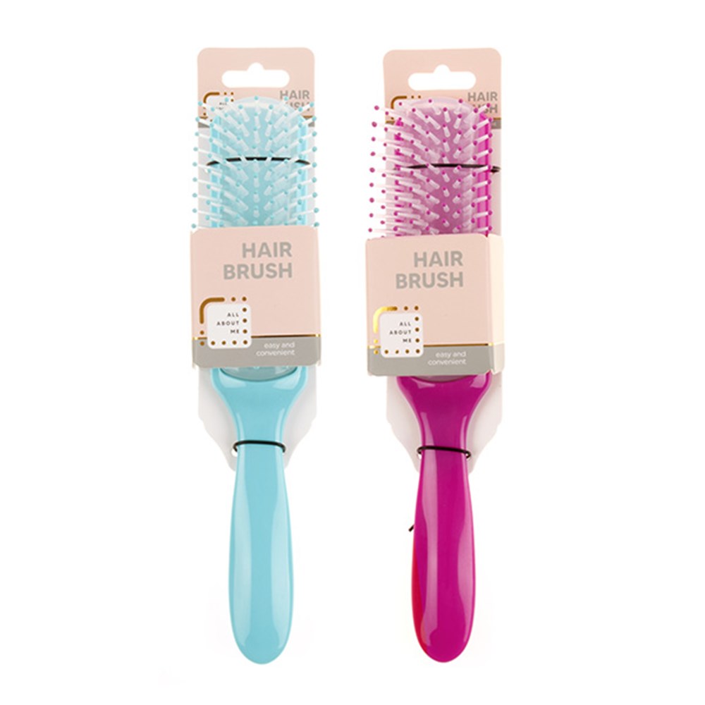 Hair Brush 21x4.5x3cm 2 ASSTD COL - $1.65 EA / CTN QTY: 12