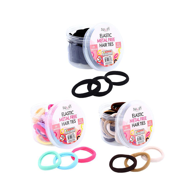 Hair Elastic Ties 35pk - $1.50 EA / CTN QTY: 12