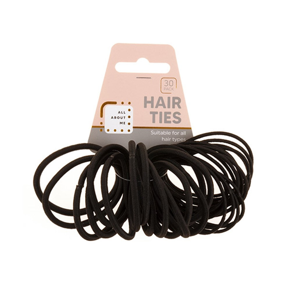 Hair Ties 30Pk Black - $1.50 EA / CTN QTY: 12