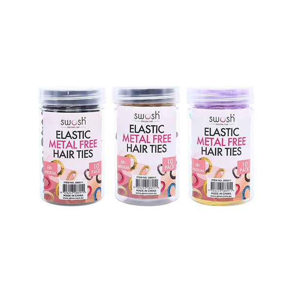 Hair Elastic Ties in Tube 10pk - $1.20 EA / CTN QTY: 6