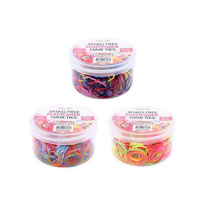 Hair Elastic Ties 300PK - $1.20 EA / CTN QTY: 12