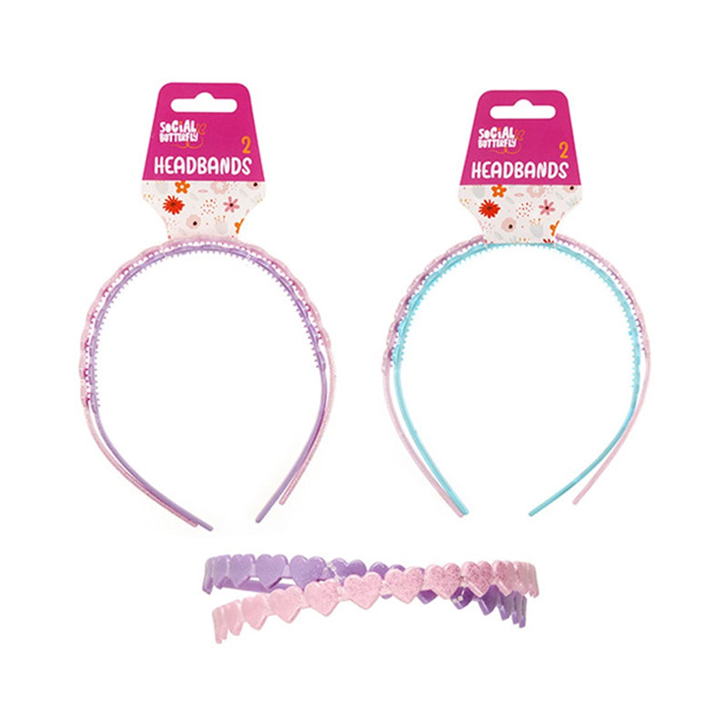 Kids Club Hair Headband 2pk - $1.50 EA / CTN QTY: 12